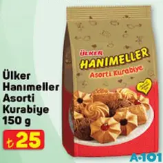 ÜLKER HANIMELLER ASORTİ KURABİYE 150 G